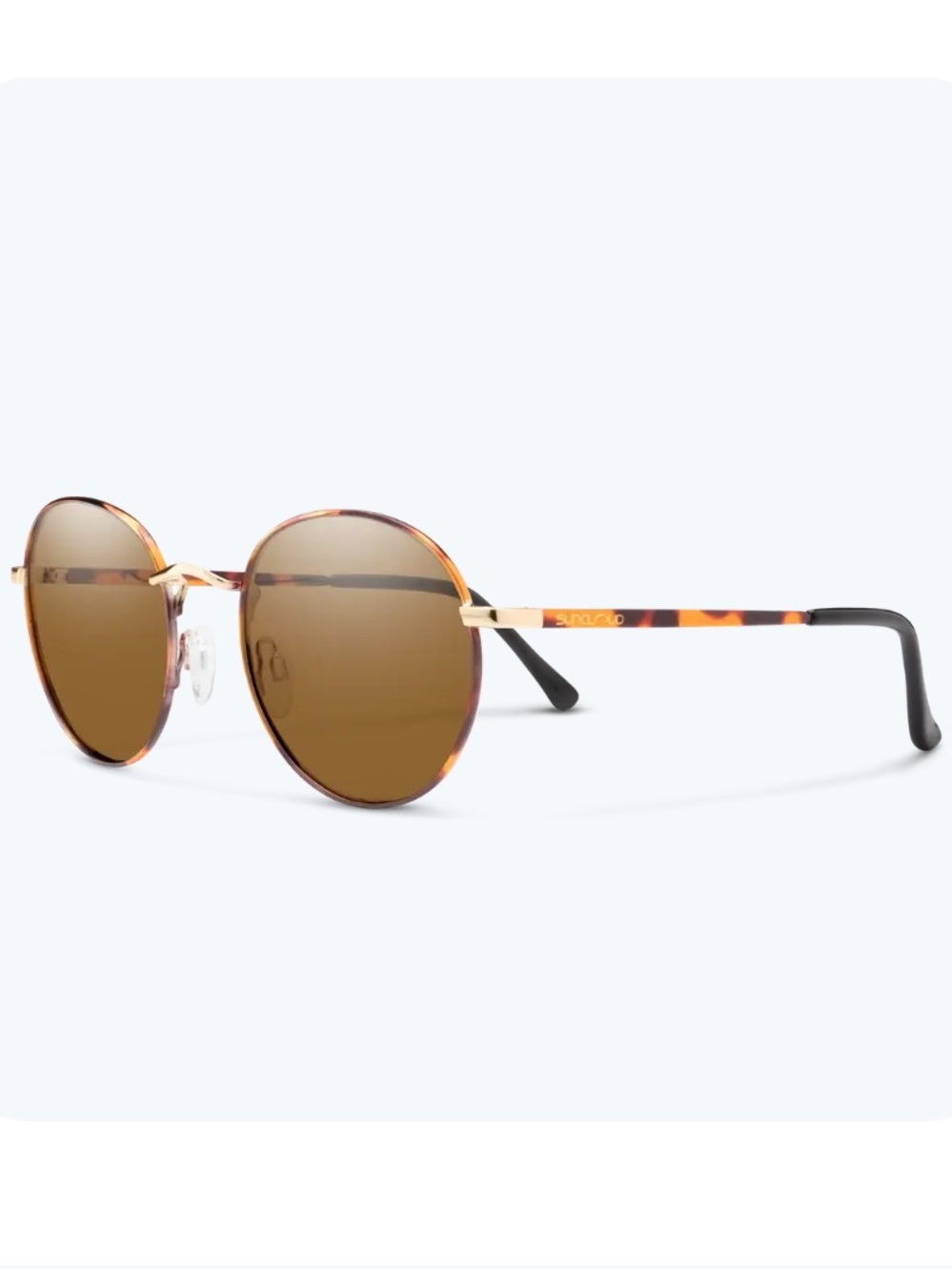 Suncloud Bridge City Metal Tortoise Polarized Sunglasses